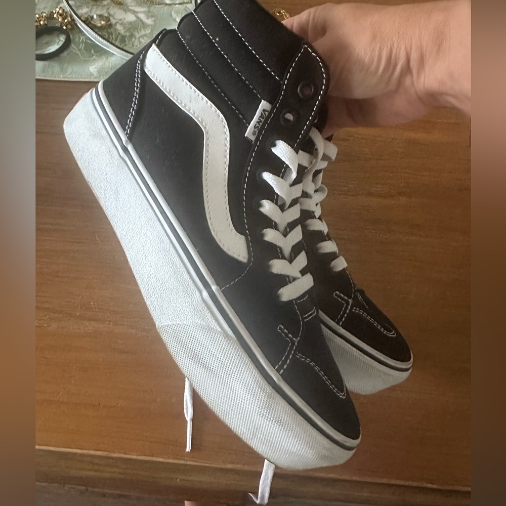 Black vans high tops 8